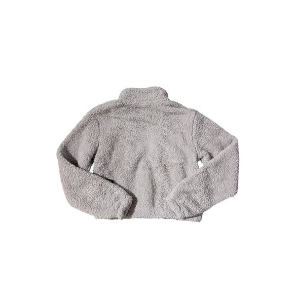 DYI Women's 1/2 Zip Fuzzy Fleece Sweater Steel Gray Size XS - Picture 3 of 5